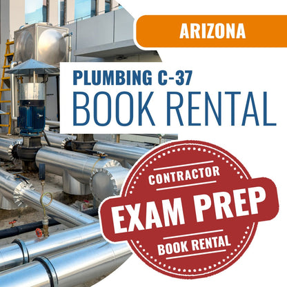 Arizona Plumbing Commercial Contractor (C-37) - Books & Courses Rental Package
