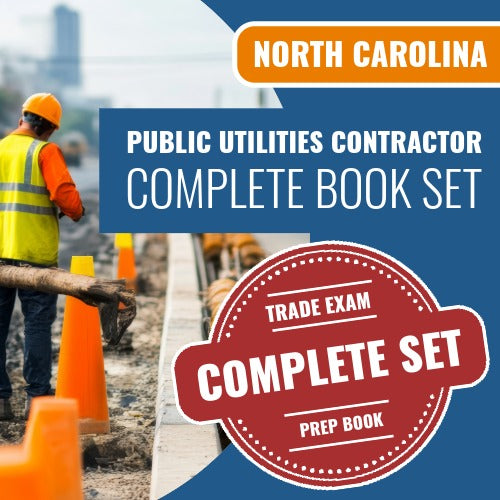 North Carolina Public Utilities Contractor Exam Book Package