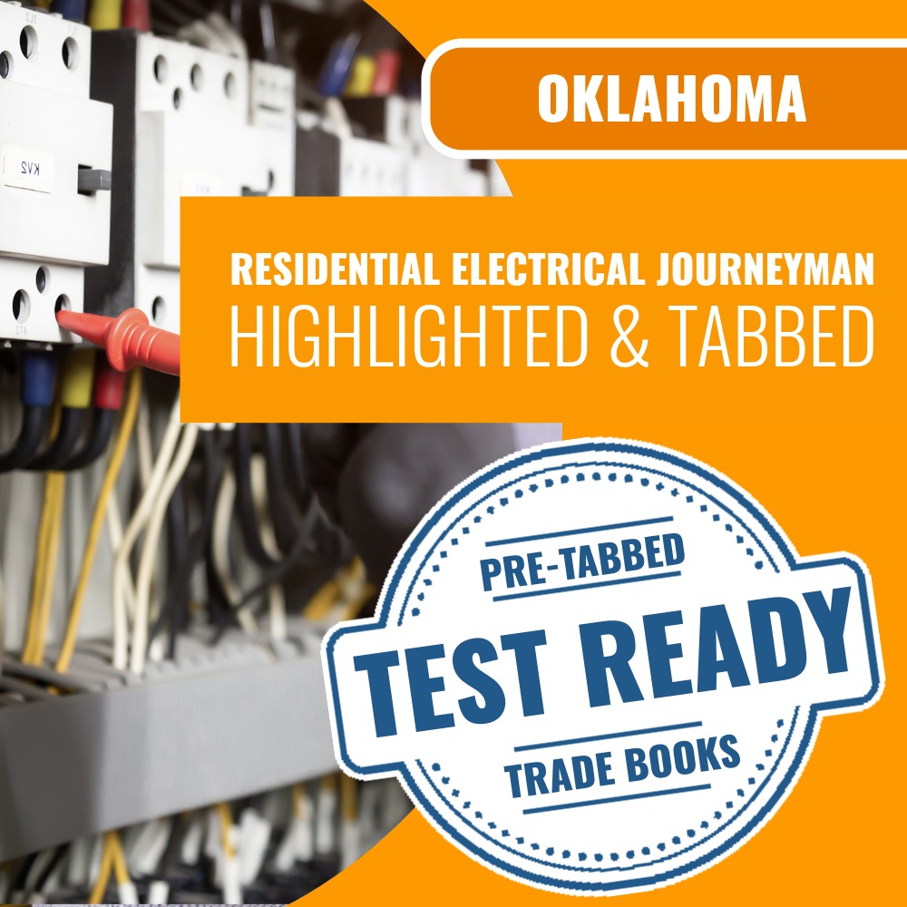 Oklahoma Residential Electrical Journeyman Contractor Highlighted & Tabbed Book Package
