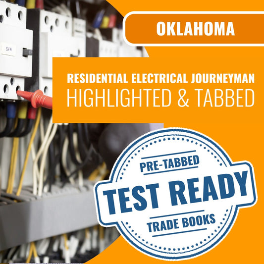 Oklahoma Residential Electrical Journeyman Contractor Highlighted & Tabbed Book Package
