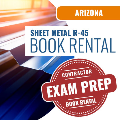 Arizona Sheet Metal Residential Contractor (R-45) - Books & Courses Rental Package