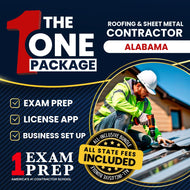 The 1 Package: All-Inclusive Alabama Roofing and Sheet Metal Contractor Exam, Licensing & Business Setup Solution