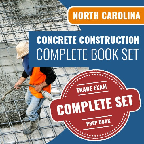 North Carolina Concrete Construction Contractor Exam Book Package