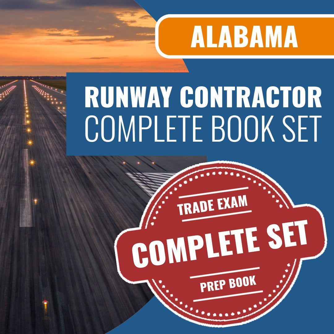 Alabama Runway Contractor Exam Book Package – Contractor Exam Preps