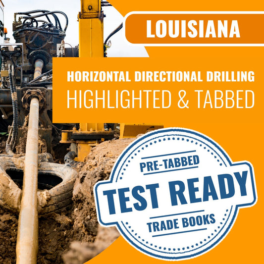 Louisiana Horizontal Directional Drilling Contractor Exam Highlighted & Tabbed Book Package