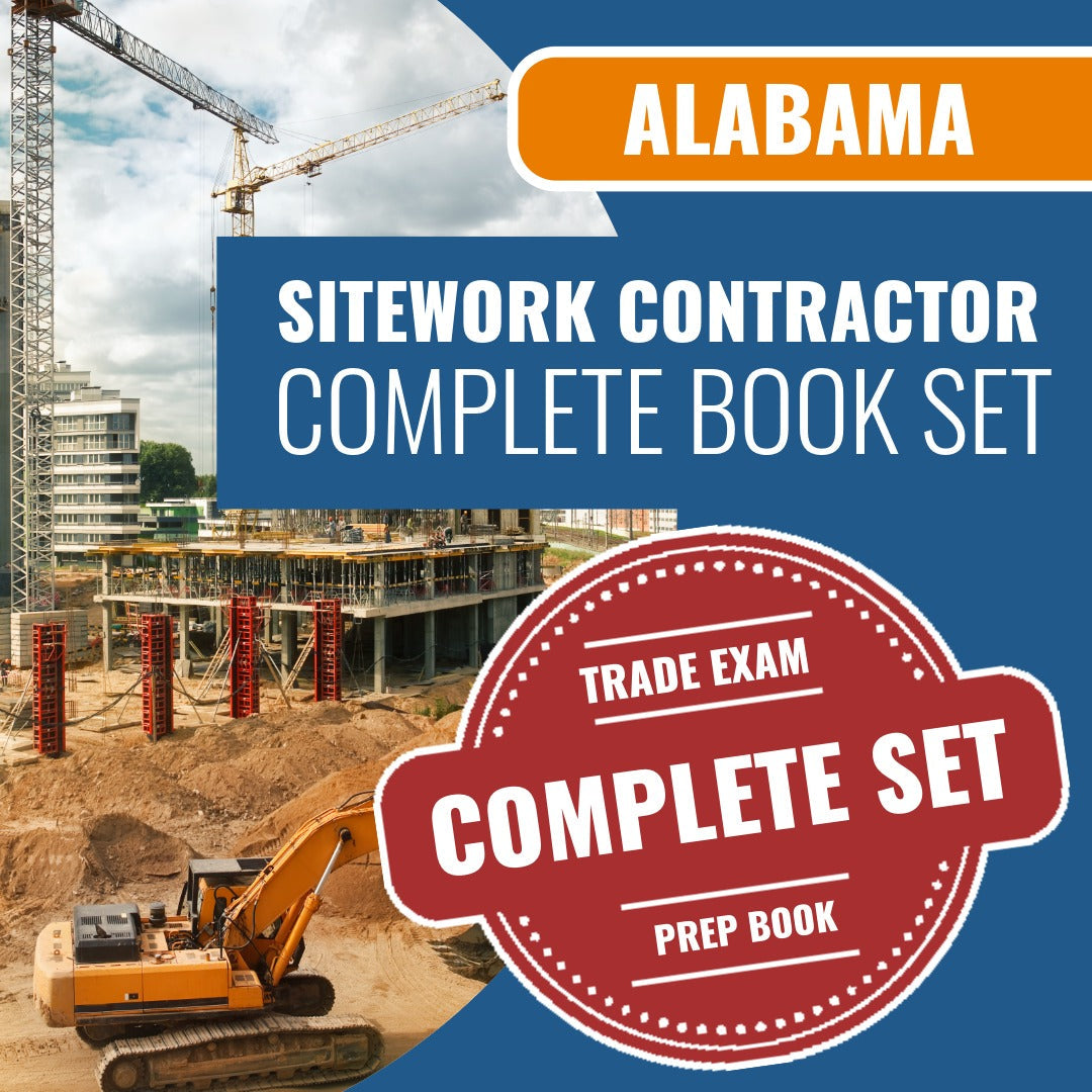 Alabama Sitework Contractor Exam Book Package