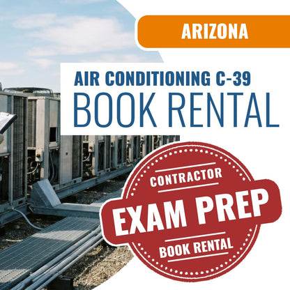 Arizona Air Conditioning and Refrigeration Commercial Contractor (C-39) - Books & Courses Rental Package