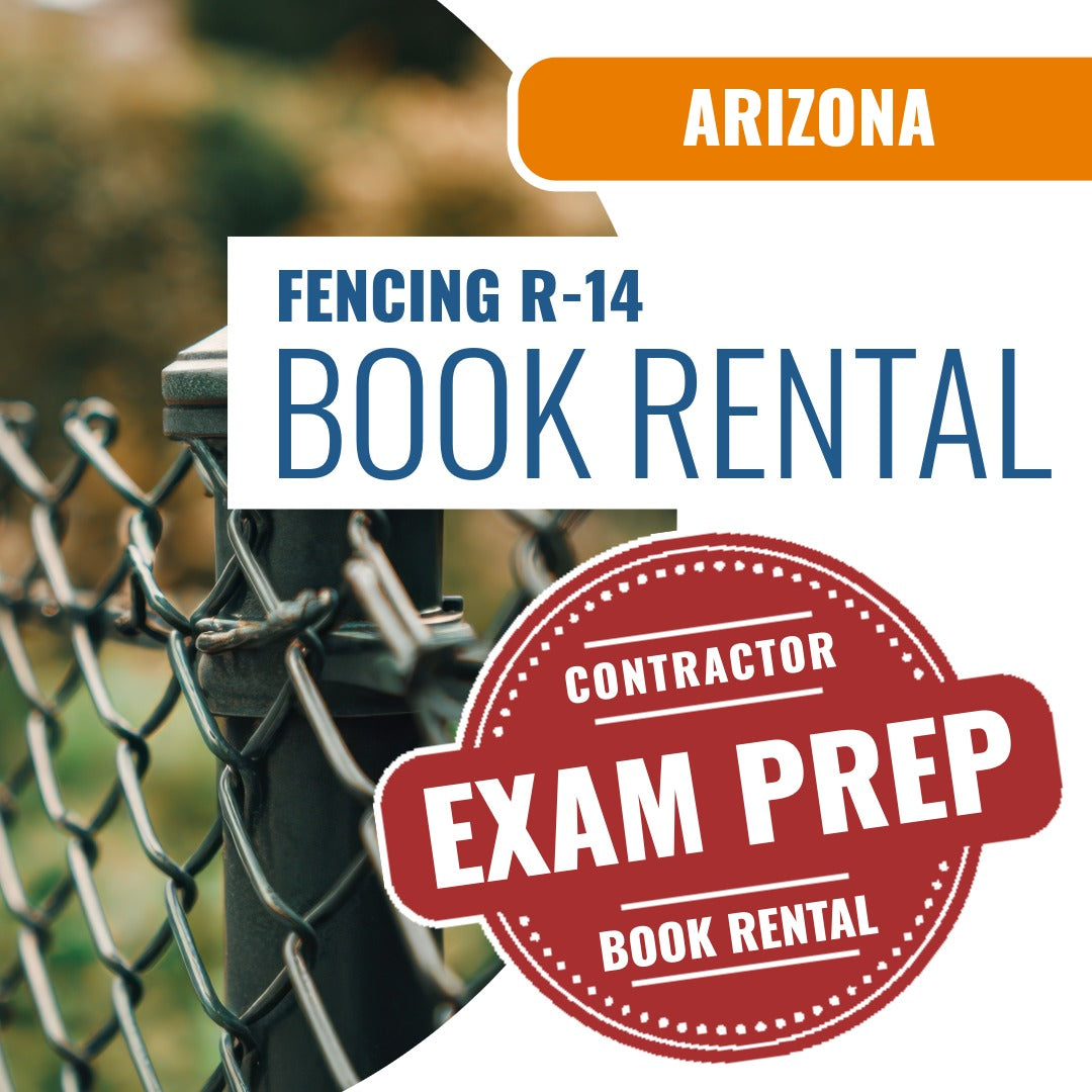 Arizona Fencing Residential Contractor (R-14) - Books & Courses Rental Package