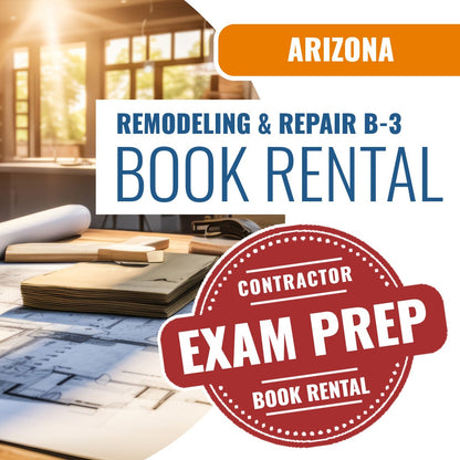 Arizona General Remodeling and Repair Residential Contractor (B-3) - Books & Courses Rental Package