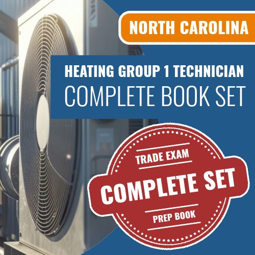 North Carolina Heating Group 1 Technician Exam Book Package