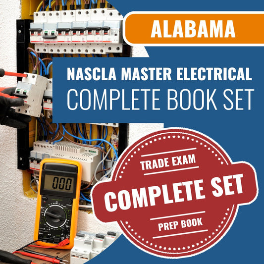 Alabama NASCLA Master Electrical Contractor Exam Book Package