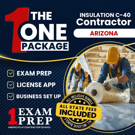 The 1 Package: All-Inclusive Arizona Insulation Commercial Contractor (C-40) Exam, Licensing & Business Setup Solution