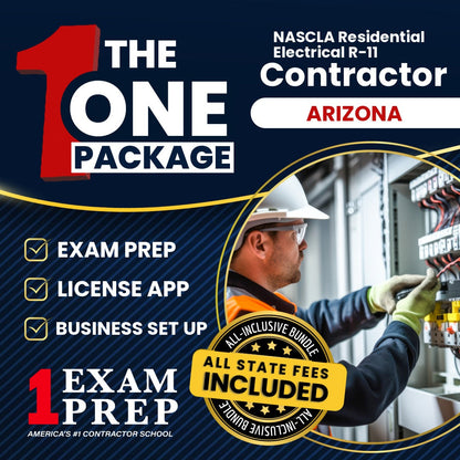 The 1 Package: All-Inclusive Arizona NASCLA Accredited Trade Examination for Residential Electrical Contractors (R-11) Exam, Licensing & Business Setup Solution