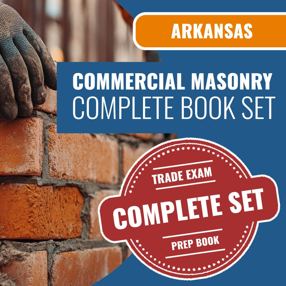 Arkansas Commercial Masonry Contractor Exam Book Package