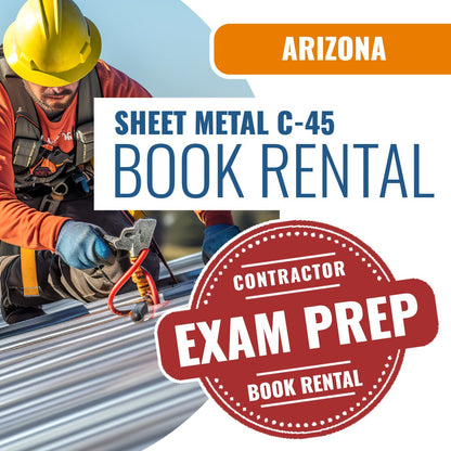 Arizona Sheet Metal Commercial Contractor (C-45) - Books & Courses Rental Package