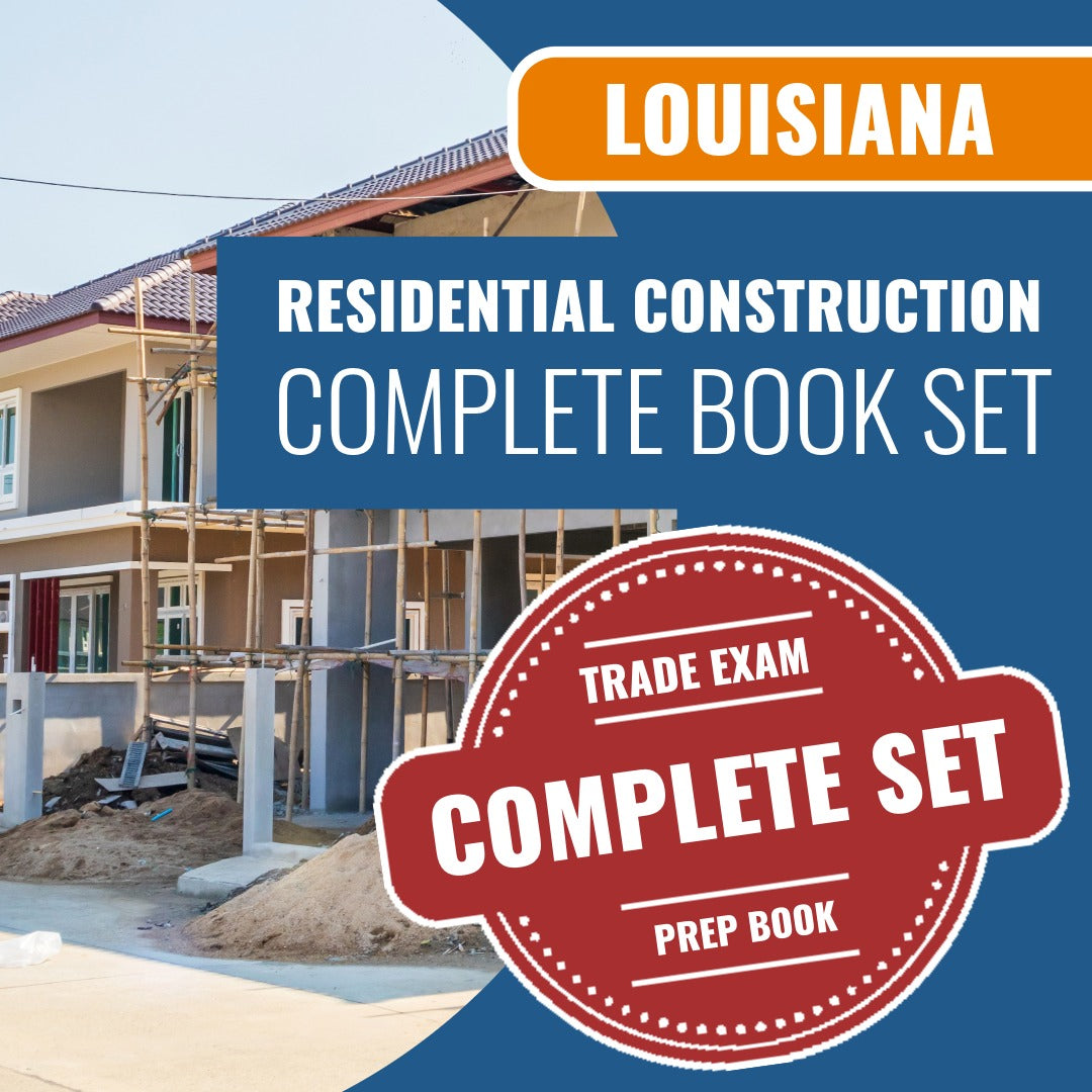 Louisiana Residential Construction Contractor Exam Book Package