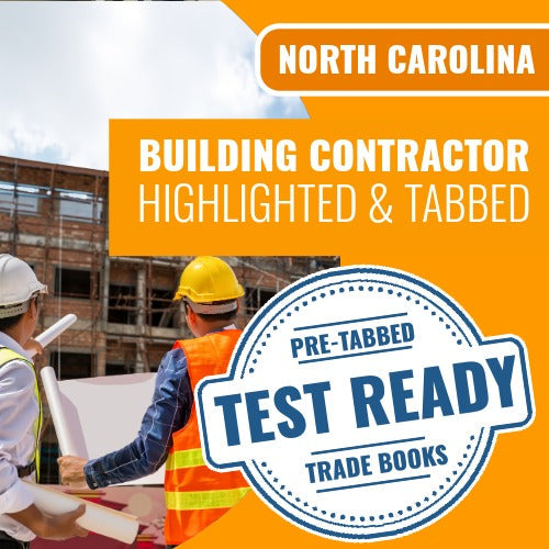 North Carolina Building Contractor Highlighted & Tabbed Book Package