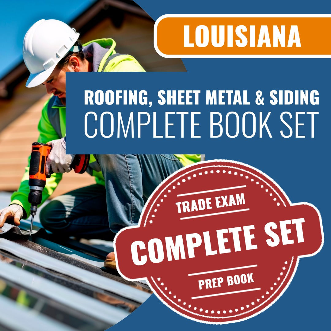 Louisiana Roofing, Sheet Metal And Siding Contractor Exam Book Package