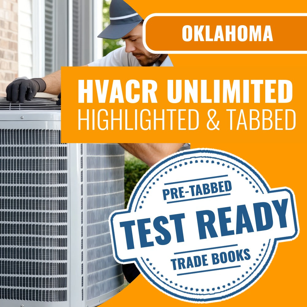Oklahoma HVACR Unlimited Contractor Highlighted & Tabbed Book Package