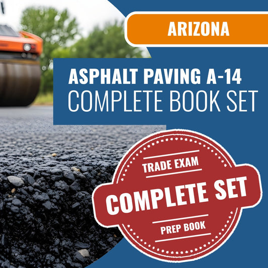 Arizona Asphalt Paving Commercial Contractor (A-14) Exam Book Package