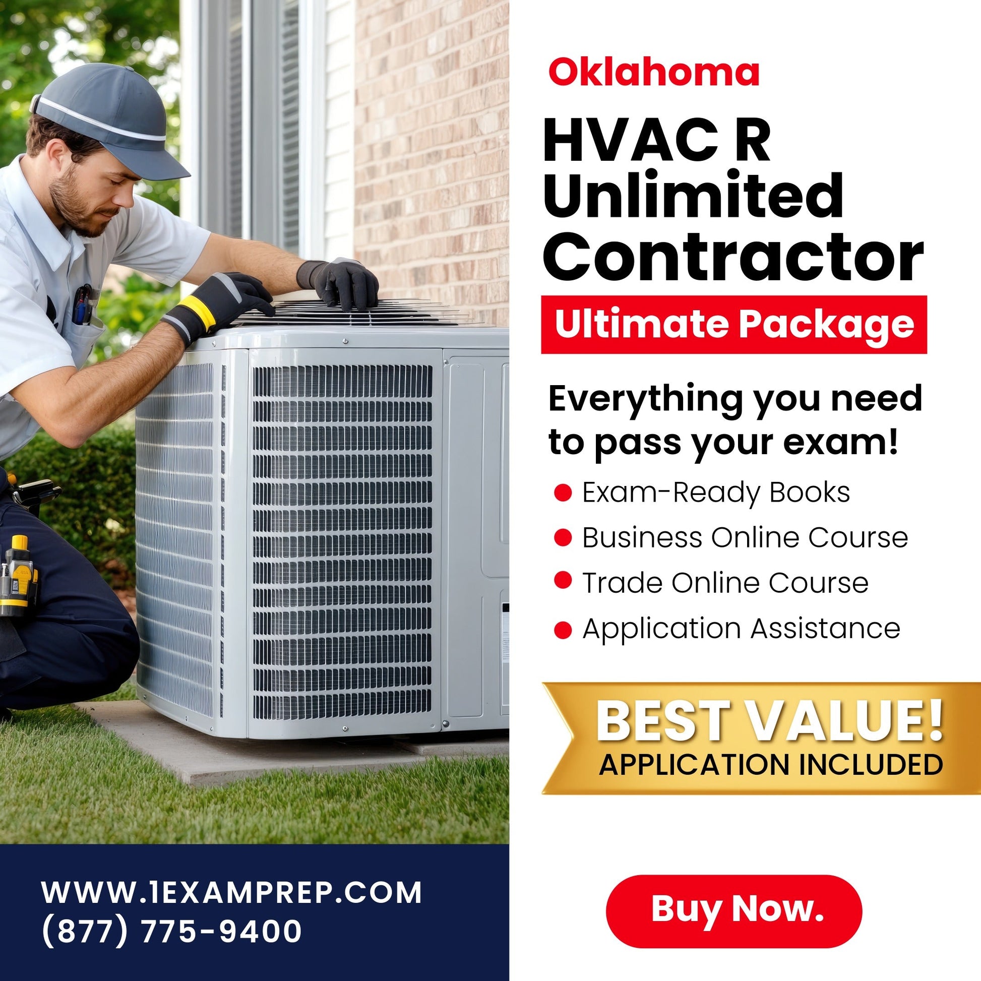 Oklahoma HVACR Unlimited Contractor Ultimate Exam Prep Rental Package