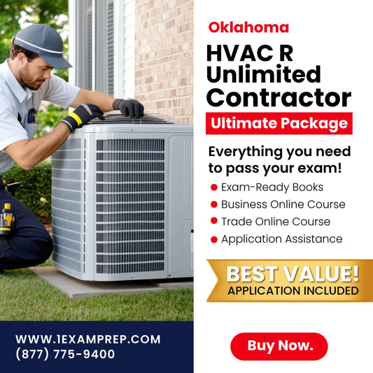 Oklahoma HVACR Unlimited Contractor Ultimate Exam Prep Rental Package