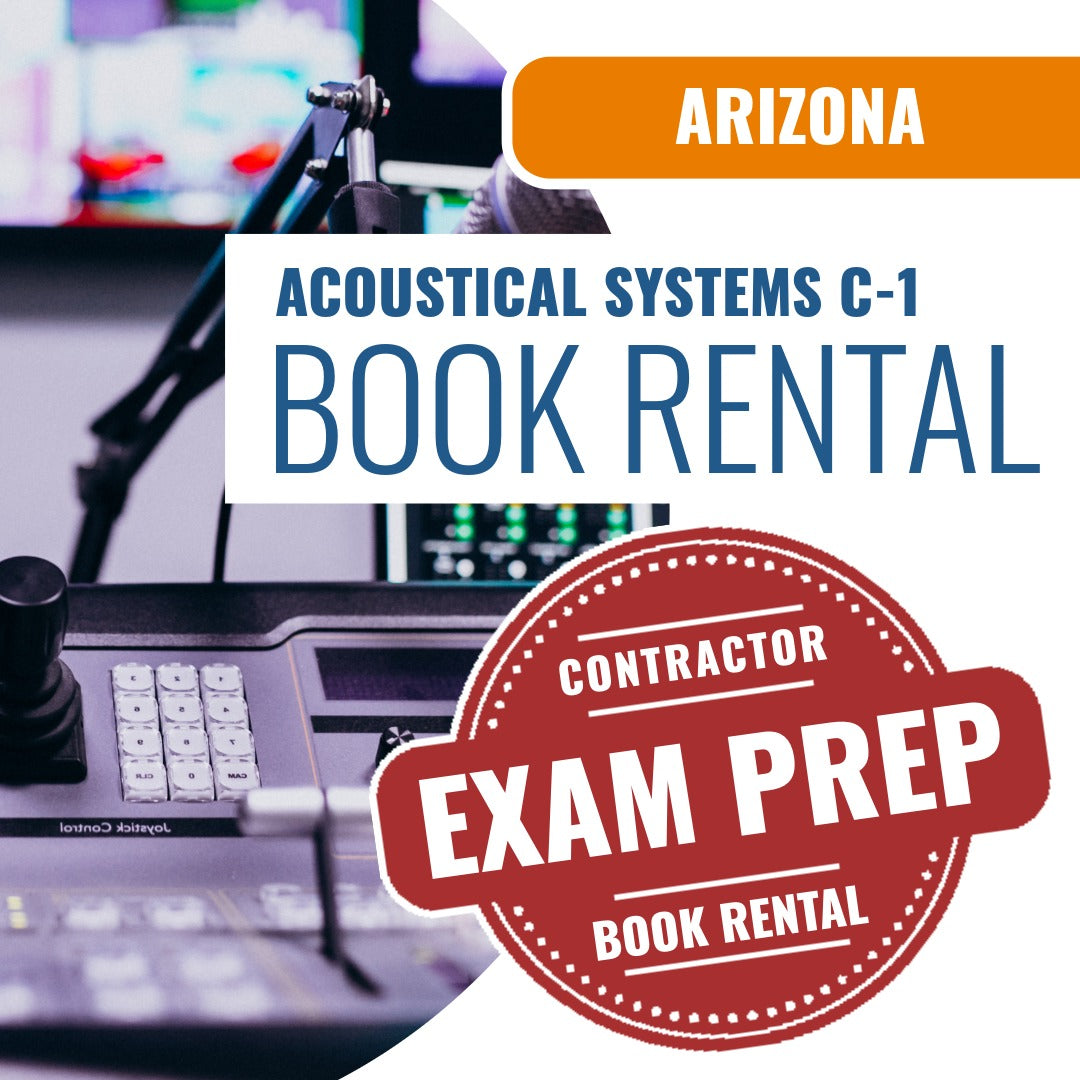 Arizona Acoustical Systems Commercial Contractor (C-1 ) - Books & Courses Rental Package