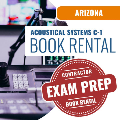 Arizona Acoustical Systems Commercial Contractor (C-1 ) - Books & Courses Rental Package
