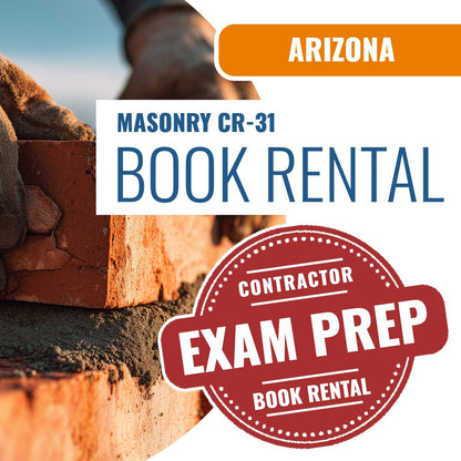 Arizona Masonry Residential / Commercial Contractor (CR-31) - Books & Courses Rental Package