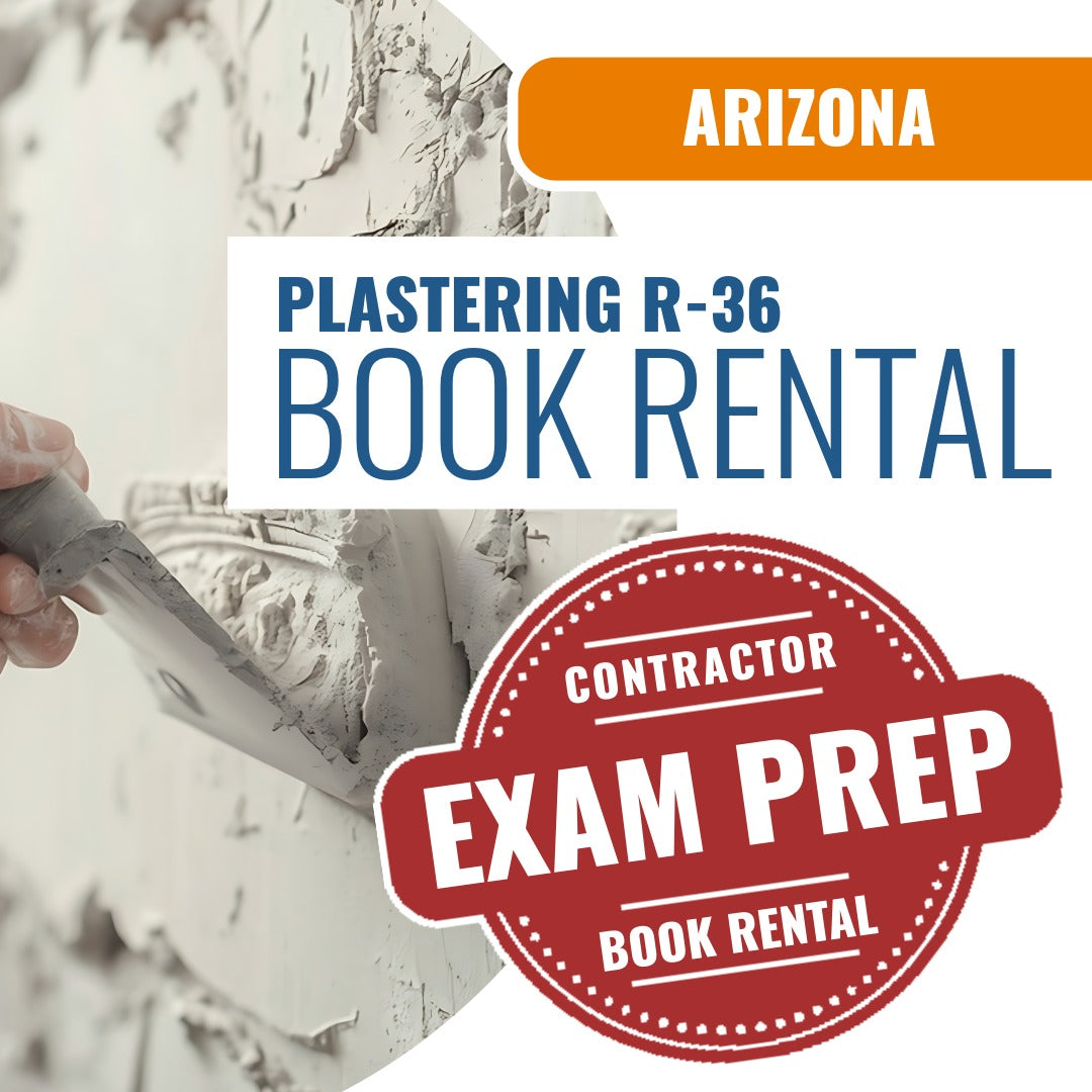 Arizona Plastering Residential Contractor (R-36) - Books & Courses Rental Package