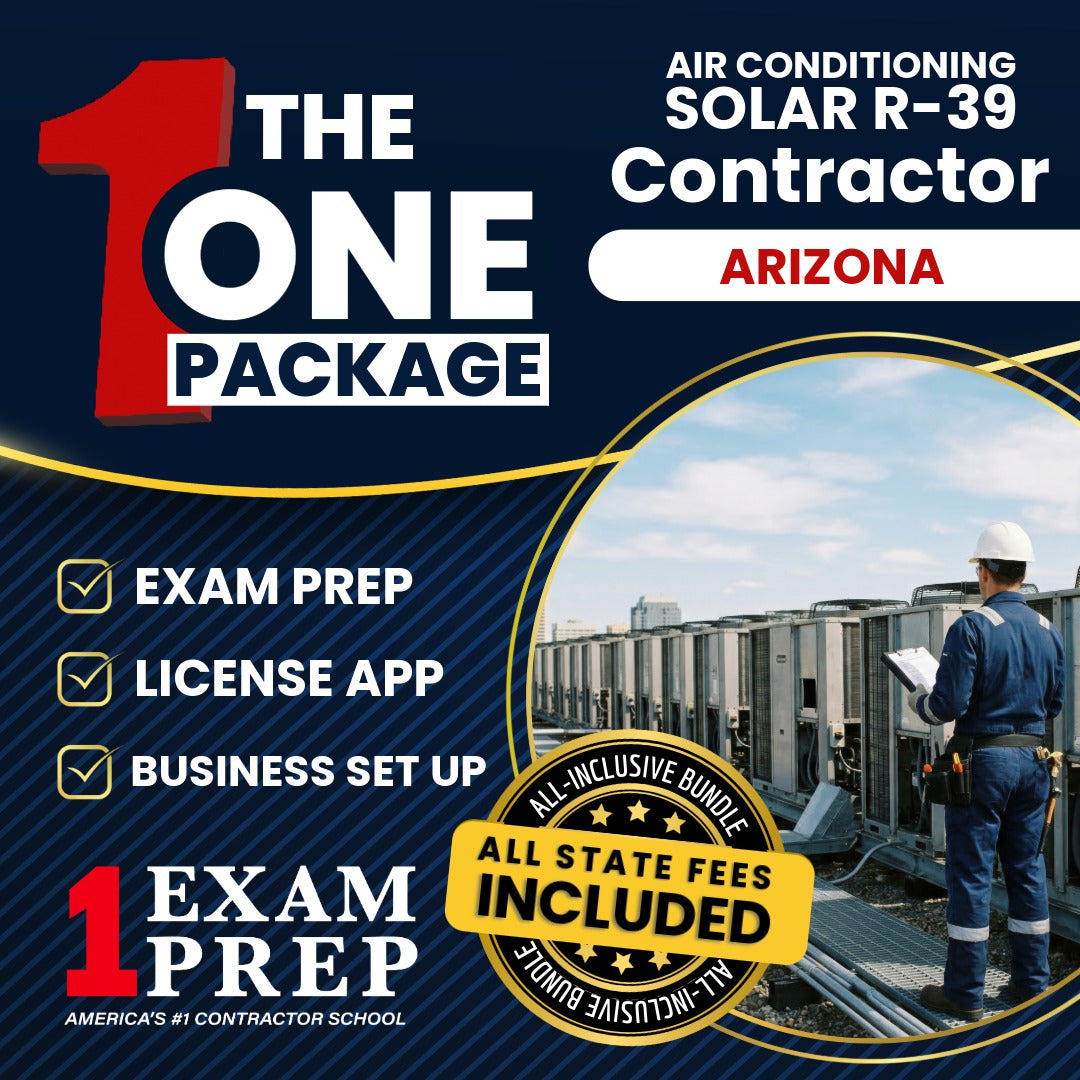 The 1 Package: All-Inclusive Arizona Air Conditioning and Refrigeration, Including Solar Residential Contractor (R-39) Exam, Licensing & Business Setup Solution