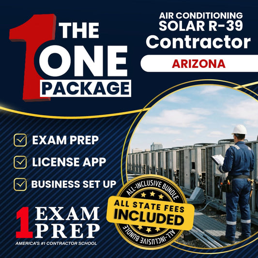 The 1 Package: All-Inclusive Arizona Air Conditioning and Refrigeration, Including Solar Residential Contractor (R-39) Exam, Licensing & Business Setup Solution