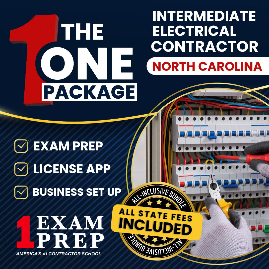 The 1 Package: All-Inclusive North Carolina Intermediate (I) Electrical Contractor Exam, Licensing & Business Setup Solution