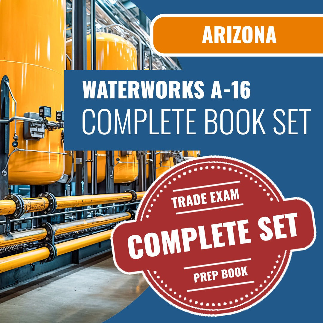 Arizona Waterworks Commercial Contractor (A-16) Exam Book Package
