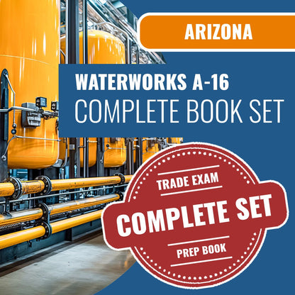 Arizona Waterworks Commercial Contractor (A-16) Exam Book Package