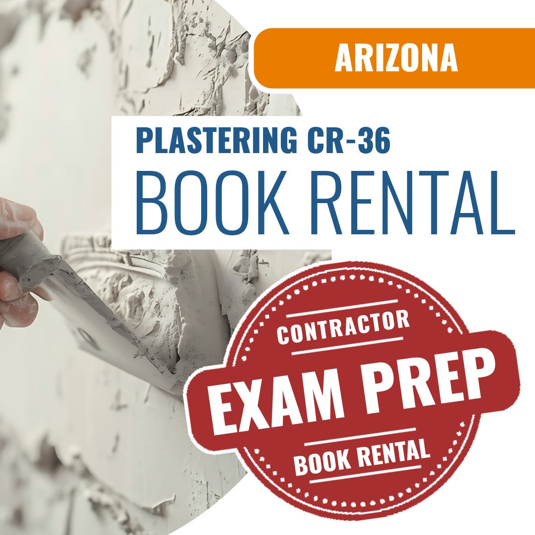 Arizona Plastering Residential / Commercial Contractor (CR-36) - Books & Courses Rental Package