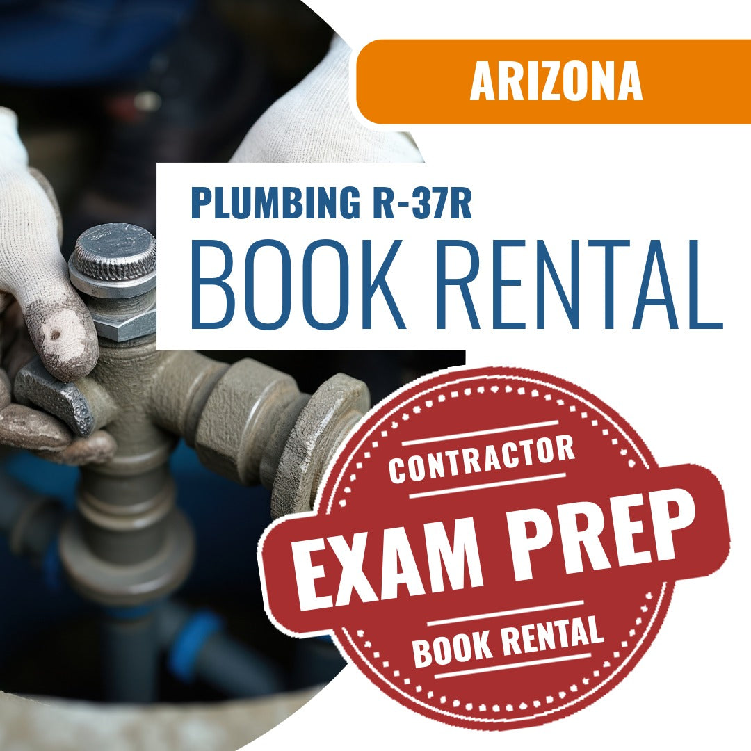 Arizona Plumbing, Residential Contractor (R-37R) - Books & Courses Rental Package
