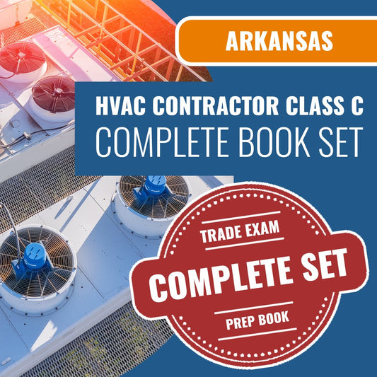 Arkansas Class C HVACR Contractor Exam Book Package