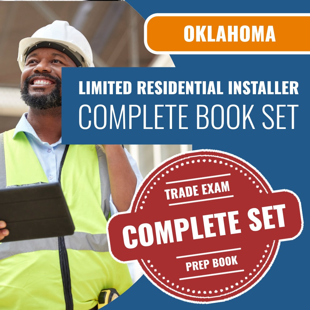 Oklahoma Limited Residential Installer (Mechanical) Contractor Exam Book Package