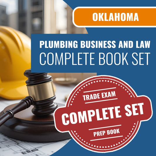 Oklahoma Plumbing Business and Law Contractor Exam Book Package