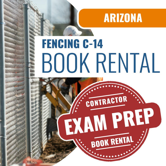 Arizona Fencing Commercial Contractor (C-14) - Books & Courses Rental Package