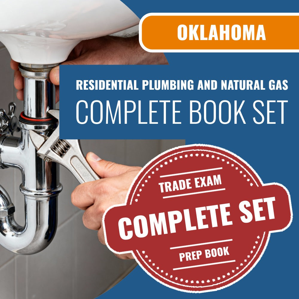 Oklahoma Residential Plumbing and Natural Gas Contractor Exam Book Package