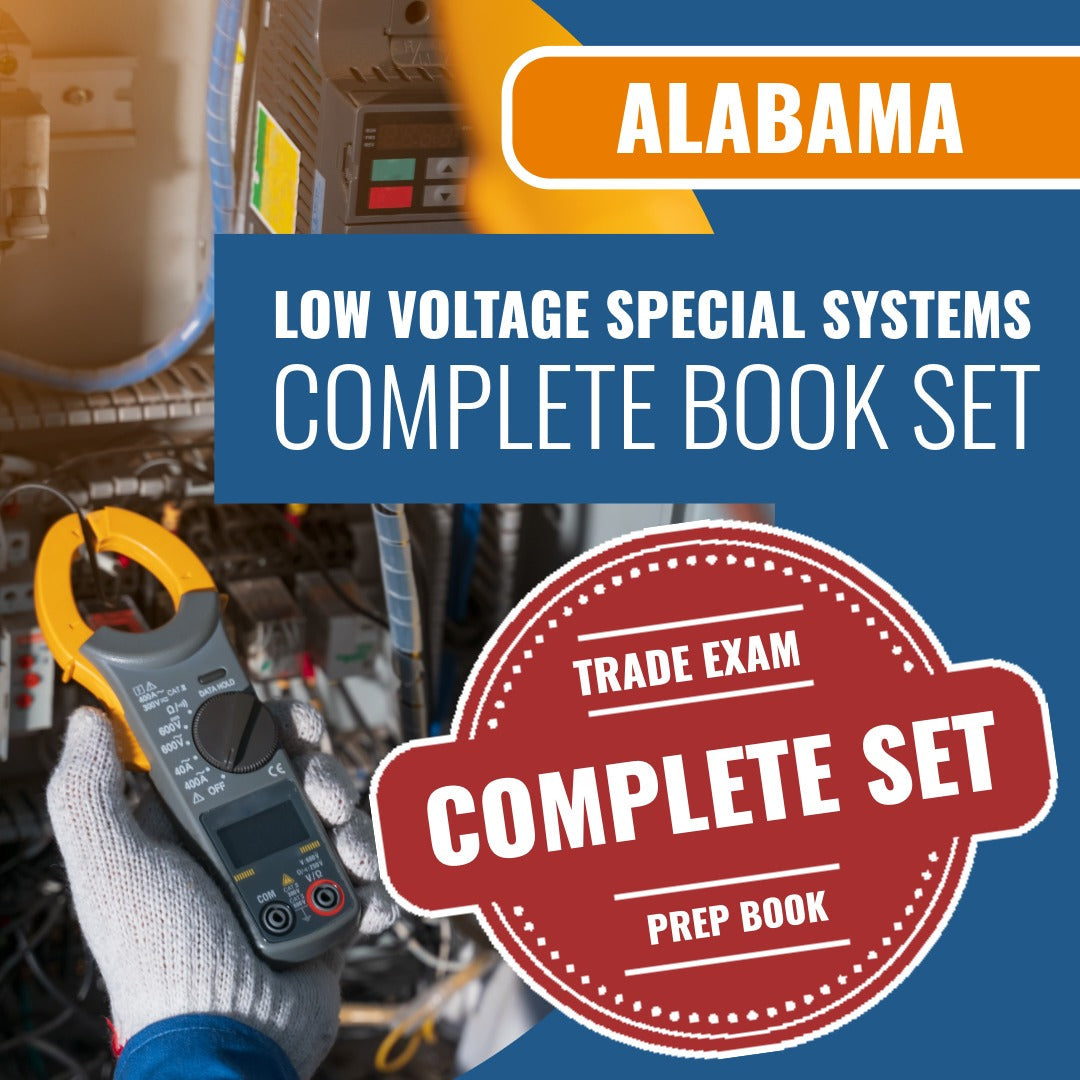 Alabama Low Voltage Special Systems Contractor Exam Book Package