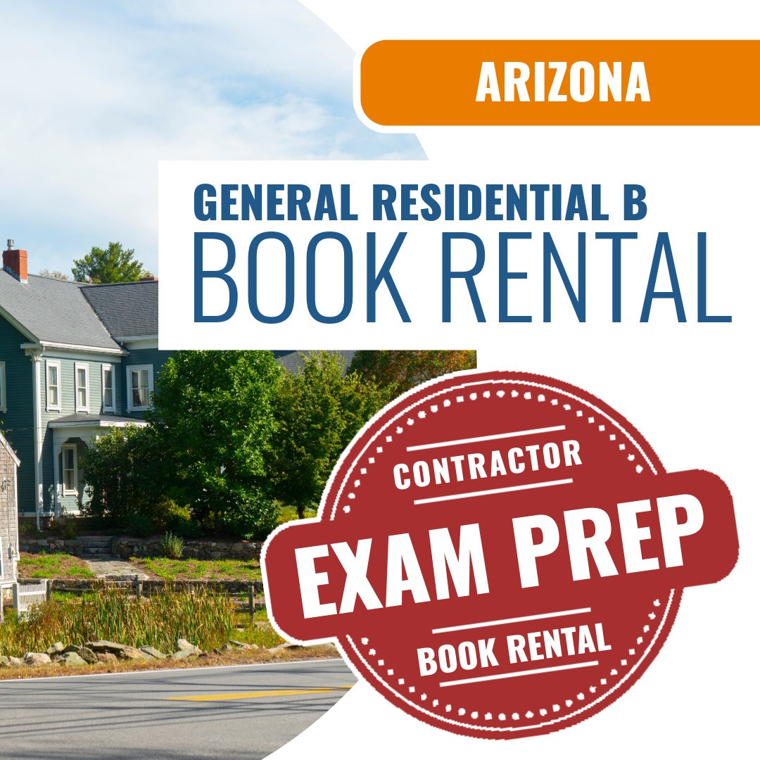 Arizona General Residential Contractor (B) - Books & Courses Rental Package