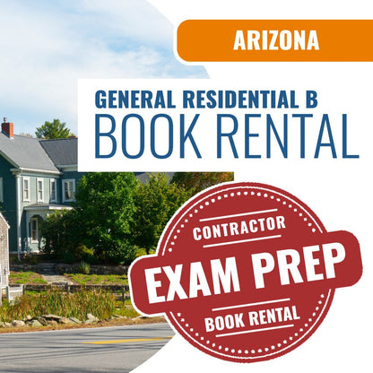Arizona General Residential Contractor (B) - Books & Courses Rental Package