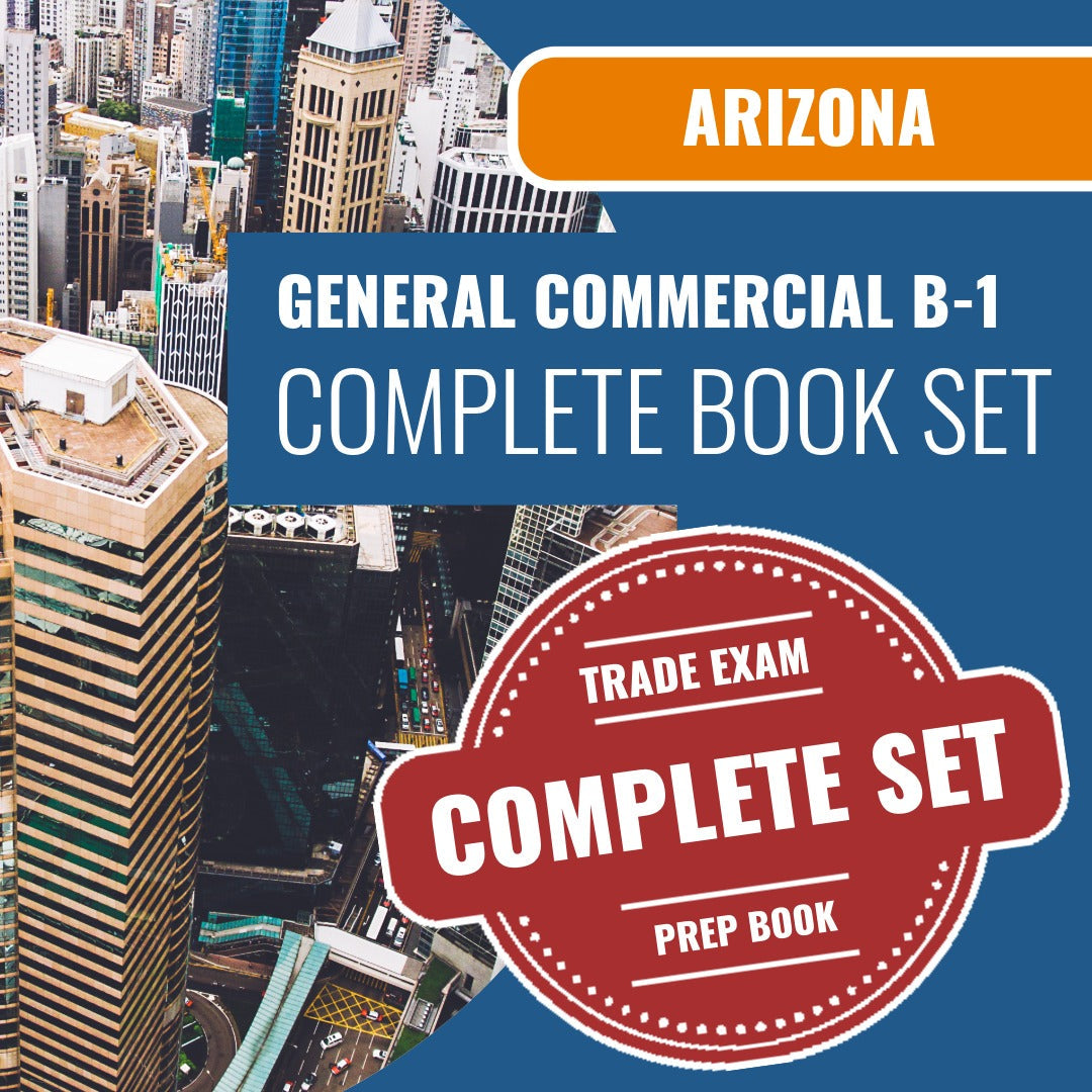 Arizona General Commercial Contractor (B-1) Exam Book Package