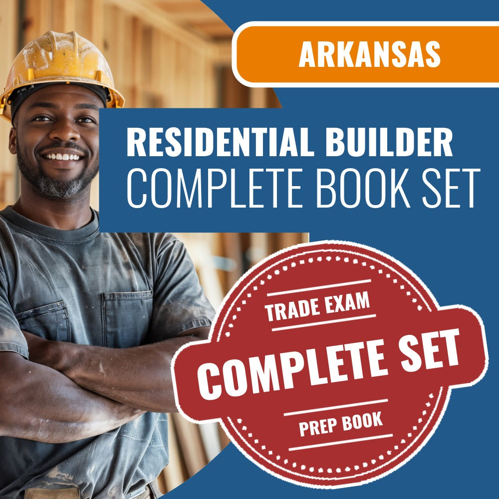 Arkansas Residential Builder Contractor Exam Book Package