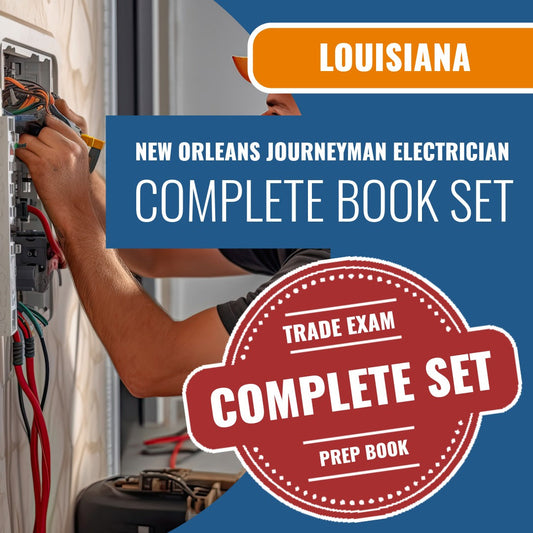 New Orleans Louisiana Journeyman Electrician (ICC - R17) Exam Book Package