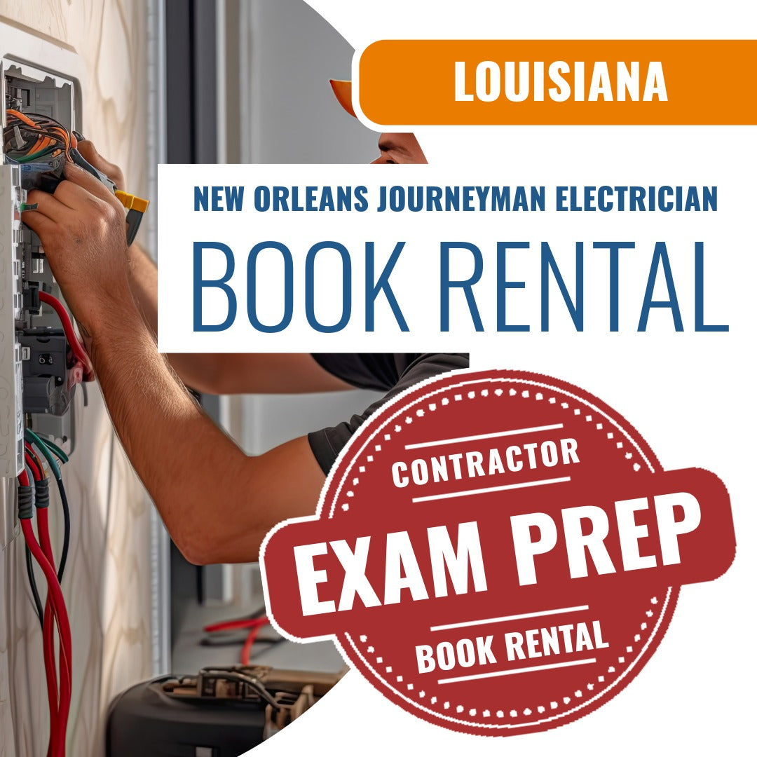 New Orleans Louisiana Journeyman Electrician (ICC - R17) Books & Courses Rental Package