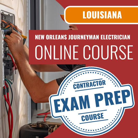 New Orleans Louisiana Journeyman Electrician (ICC - R17) Exam - Online Exam Prep